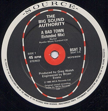 Big Sound Authority - A Bad Town