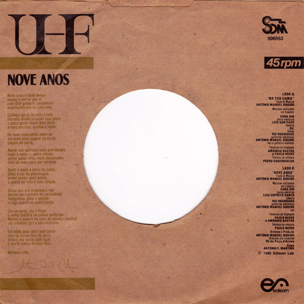 UHF (2) - Na Tua Cama / Nove Anos