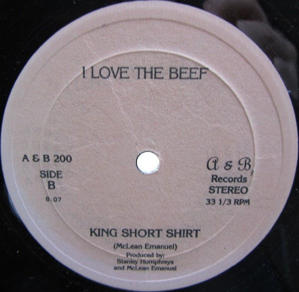 King Short Shirt - We Are Humans / I Love The Beef