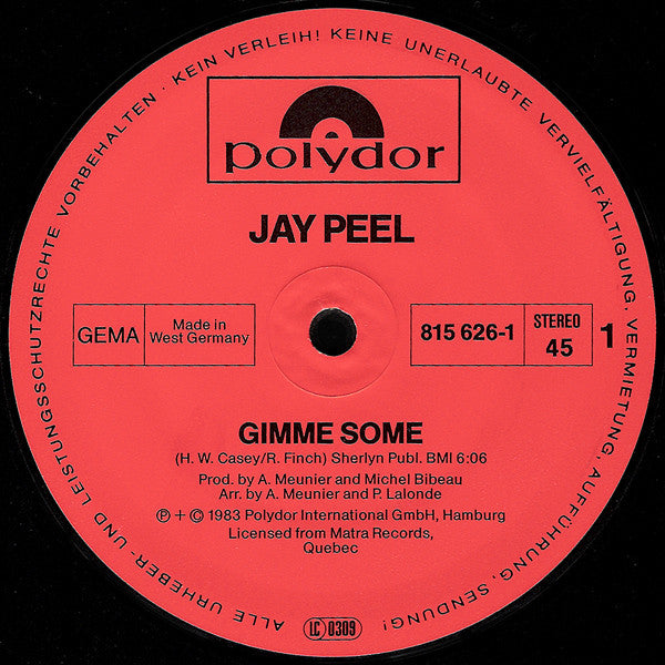 Jay - Peel - Gimme Some / Reflections