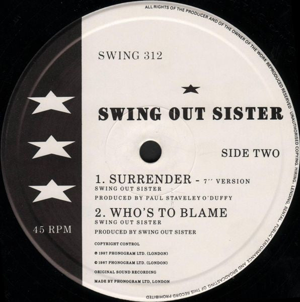 Swing Out Sister - Surrender