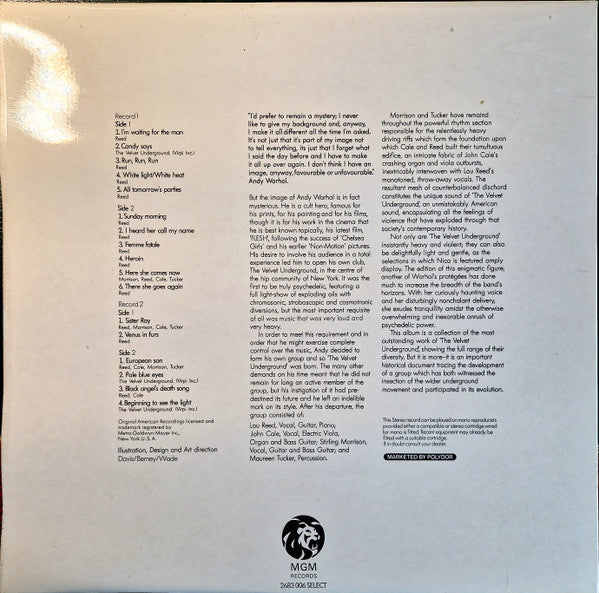 The Velvet Underground - Andy Warhol's Velvet Underground Featuring Nico