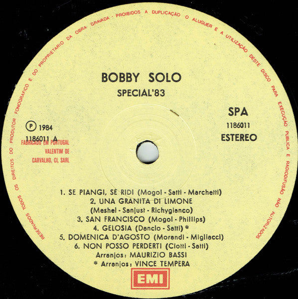 Bobby Solo - Special '83
