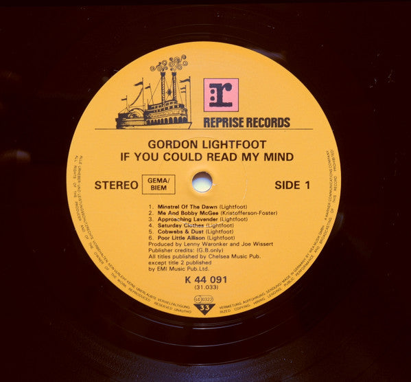 Gordon Lightfoot - If You Could Read My Mind