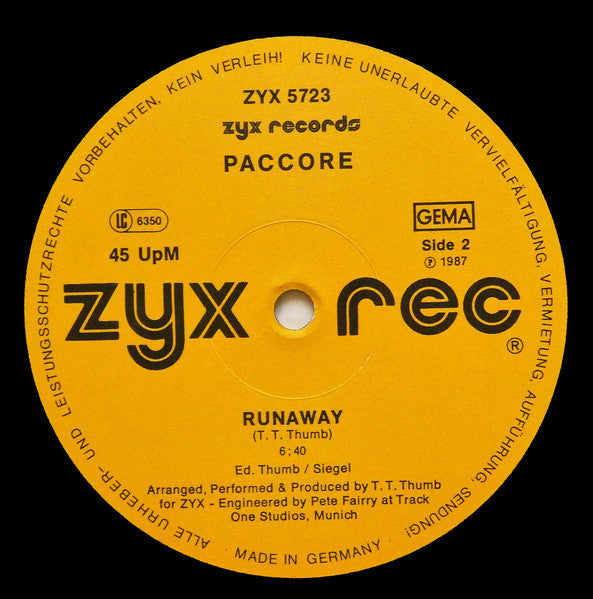 Paccore - Tainted Love (new '87 Version) & Where Did Our Love Go