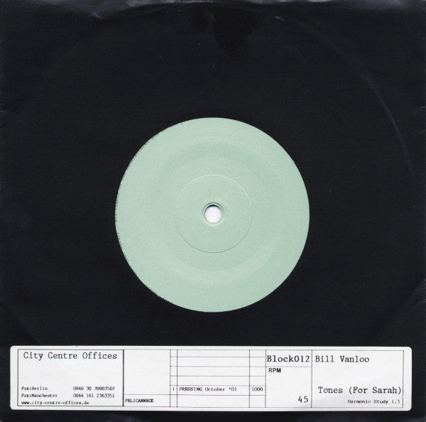 Bill Van Loo - Tones (For Sarah)