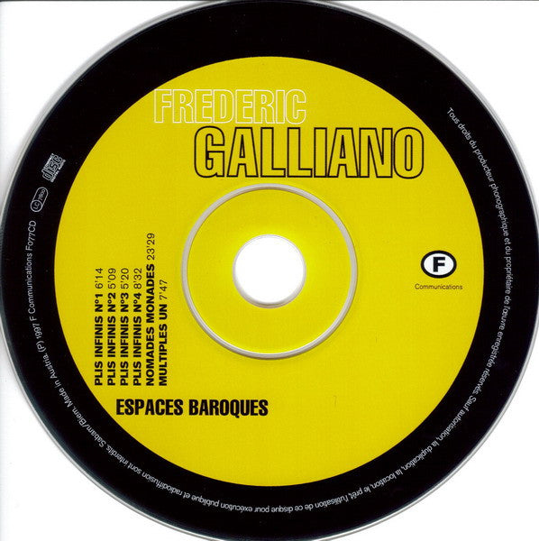 Frederic Galliano Featuring Stéphane Belmondo Et Lionel Belmondo & Louis 2000 - Espaces Baroques