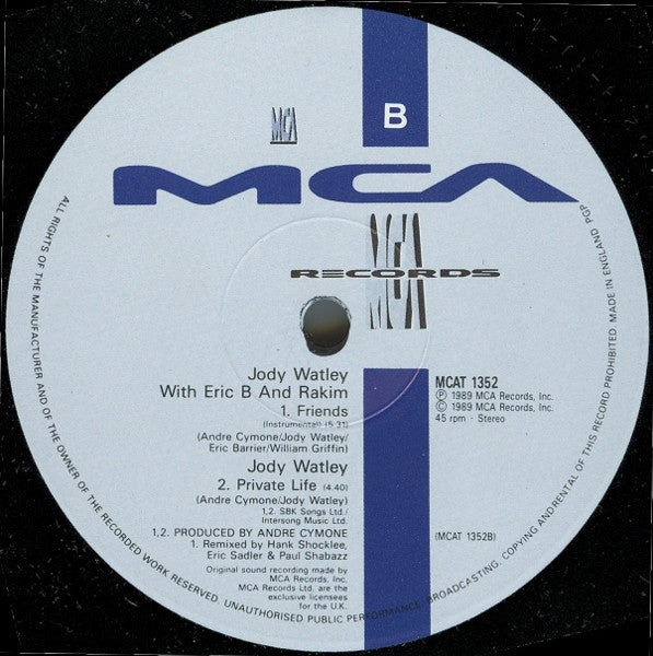 Jody Watley With Eric B. & Rakim - Friends
