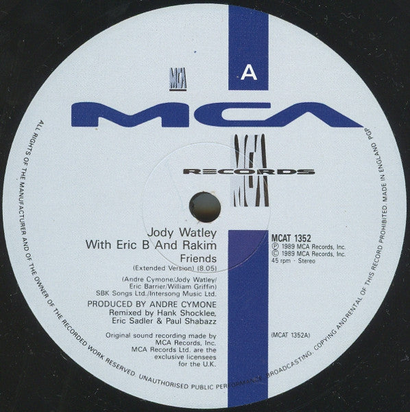 Jody Watley With Eric B. & Rakim - Friends
