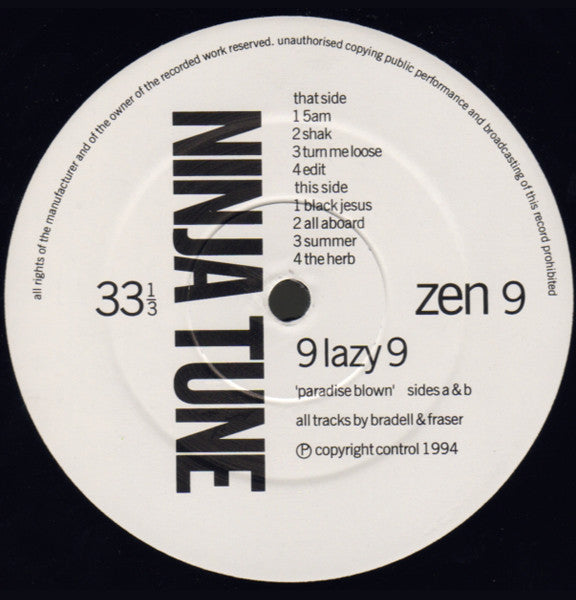 9 Lazy 9 - Paradise Blown