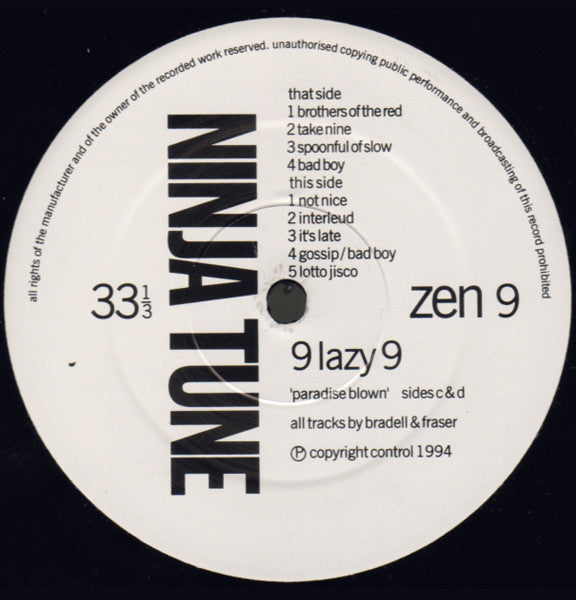 9 Lazy 9 - Paradise Blown