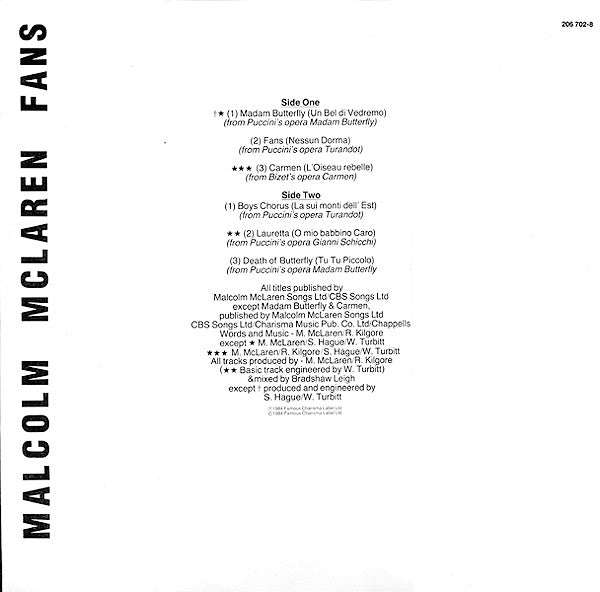 Malcolm McLaren - Fans