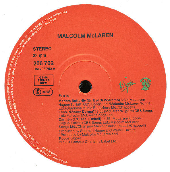 Malcolm McLaren - Fans
