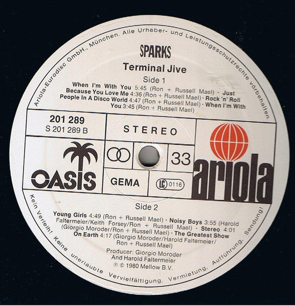 Sparks - Terminal Jive
