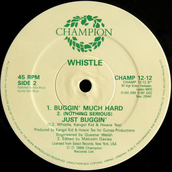 Whistle - (Nothing Serious) Just Buggin'