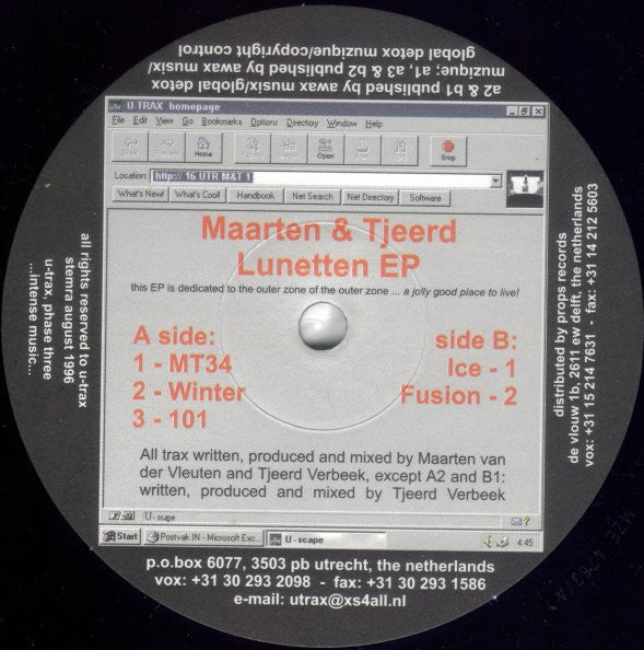 Maarten van der Vleuten - Lunetten EP
