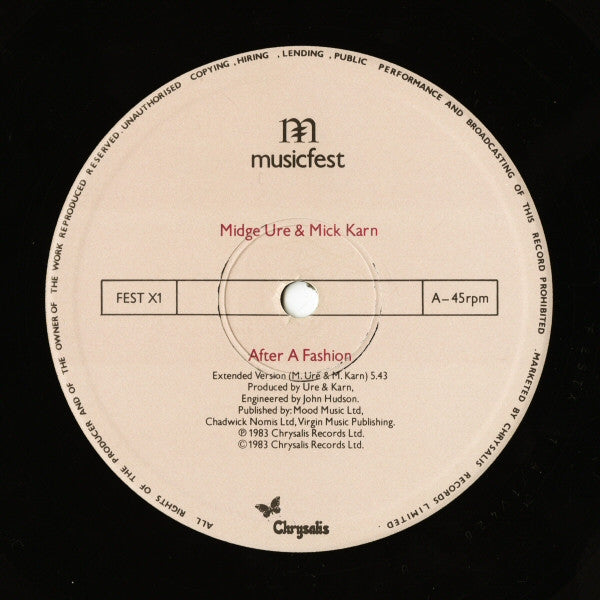 Midge Ure, Mick Karn - After A Fashion