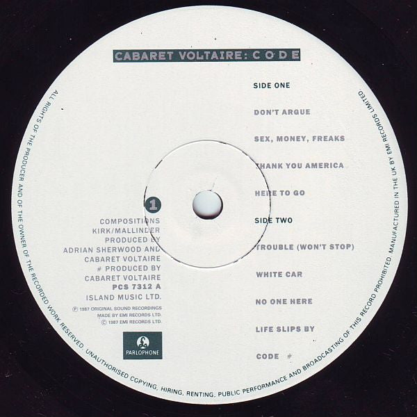 Cabaret Voltaire - Code