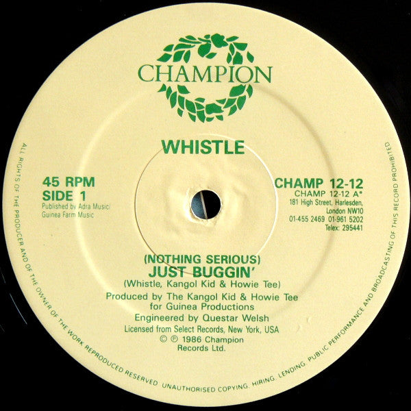 Whistle - (Nothing Serious) Just Buggin'