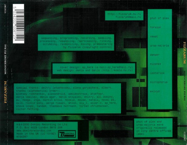Fizzarum - Monochrome Plural